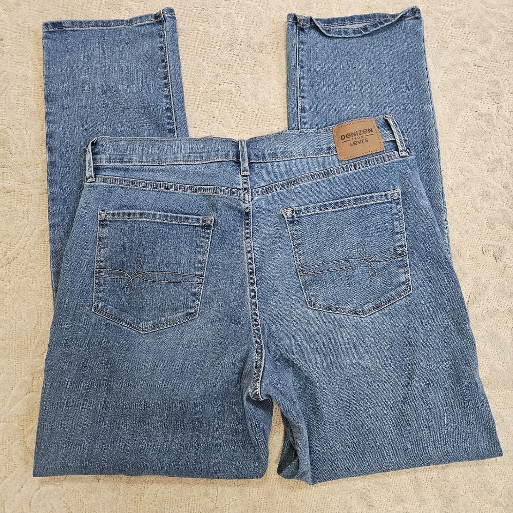 Levis Denizen Jeans Women Size 14M W32 L30 High Rise Straight Blue Denim - Picture 4 of 14